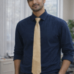 Muga silk tie