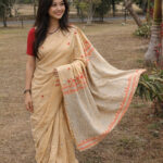 Eri silk saree handloom, handwoven