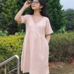 Pure eri silk Pink dress