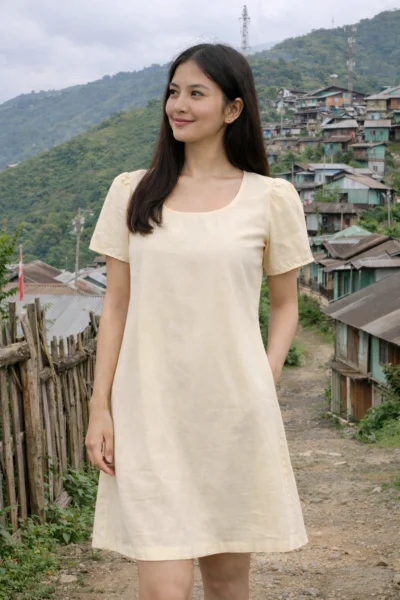 Cream coloured Ladies dress
