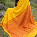 Mustard Eri silk saree Handloom / handwoven