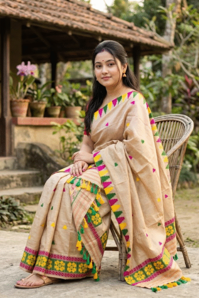 Beige color pure toss